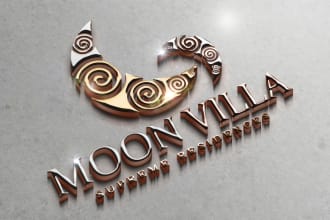 replicate logo or text into 3d metal,gold,rose gold effects