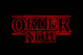 create a stranger things inspired logo
