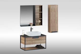 create 3d visualisation of sink and bathroom