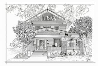 sketch your house or building