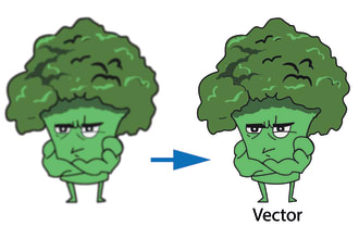trace, recreate your graphics into vector art