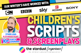 write edit a children script screenplay for youtube theatre tv film animation