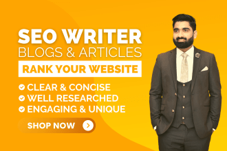 write SEO blogs, articles and will do copywriting for you
