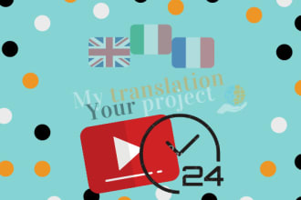 make english, french and italian subtitles for your videos