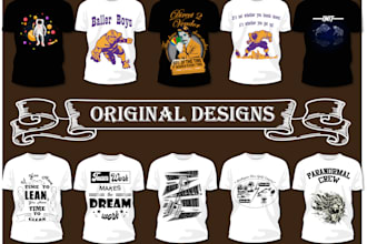 create custom typographical eyecatching tshirt design