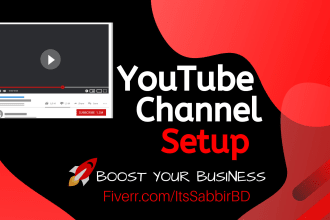 create youtube channel and setup it according to your brand
