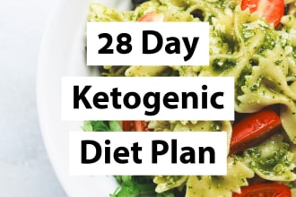 give you a 28 day keto diet plan with recipes