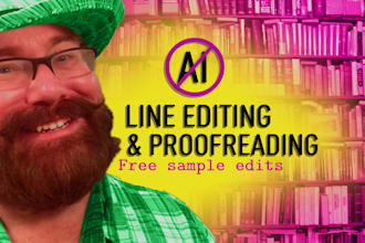 line edit and proofread your book without ai