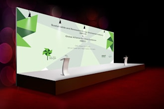 do backdrop and banner design
