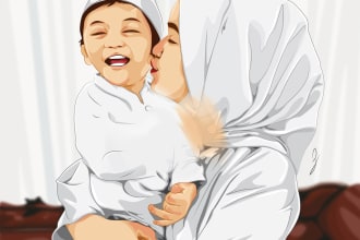 do vector ilustration for a presents, graduation gift, etc
