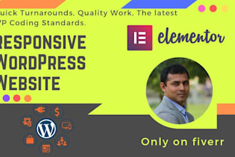 design responsive website with elementor pro in wordpress