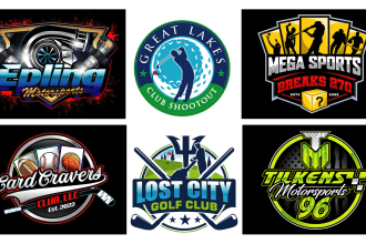do sports team tournament golf baseball football basketball logo with stationery