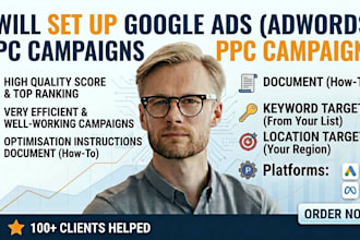 set up google ads adwords ppc campaigns