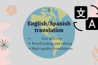 professionally translate english to spanish and spanish to english
