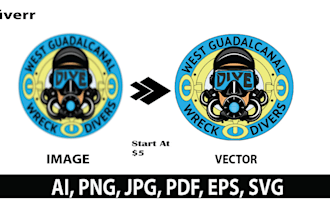 vector trace or recreate logo or image