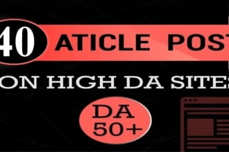do 40 article submission backlinks manually