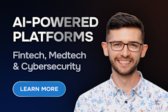 develop ai saas platform fintech medtech cybersecurity web