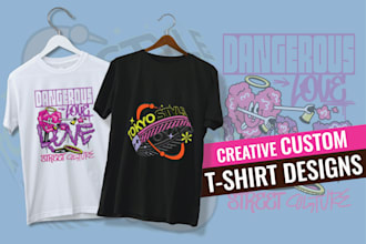 create custom graphic t shirt design, merch typography t shirt design