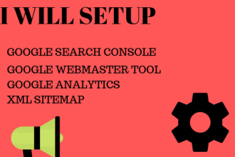setup google search analytics and search console with sitemap