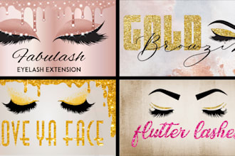 do hair extensions boutique and eyelash logo