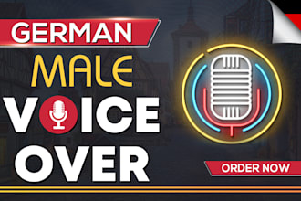 provide a german male voice over