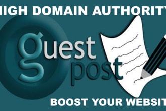 do 25 homepage guest post high tf cf da pa sites for seo