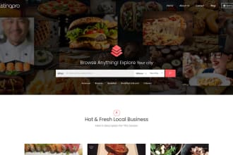 design any directory website with geodirectory, listingpro, mylisting, listeo