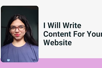 write content for your website
