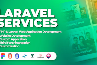 build or fix your laravel livewire vue js react web app