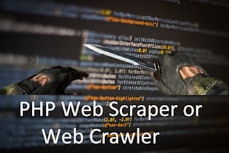 make php web scraper or web crawler