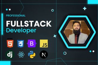 develop custom web application in react and django