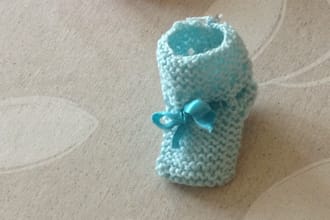 crochet handmade baby boots