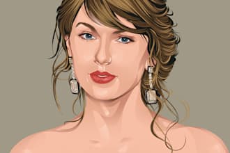 draw your cartoon vector portrait illustrations