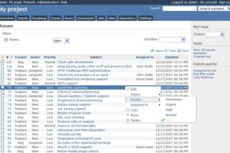 provide redmine project management software like jira