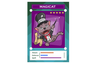 draw cartoon illustrations for your card game