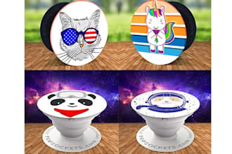 create unique creative popsocket design for merch by amazon