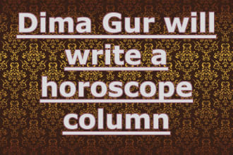 write an original horoscope column, with an intro piece