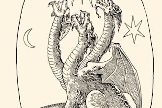 create a beautiful medieval illustration