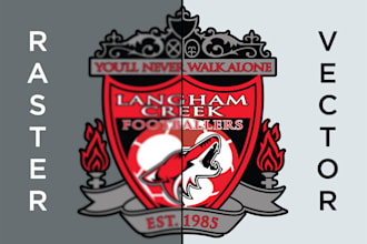 vector trace your image logo manually professionally tracing