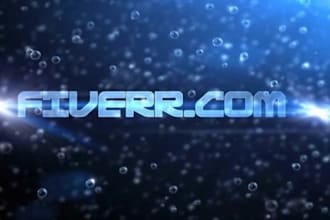create and AMAZING intro by writing your text between the raindrops