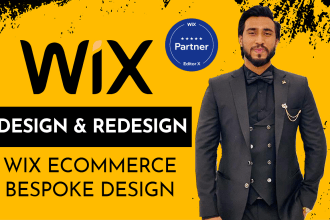 design or redesign wix website and wix ecommerce website