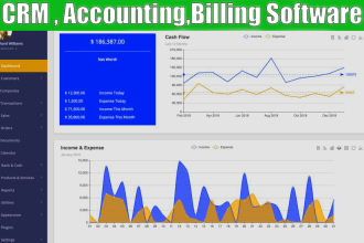 install complete billing management invoicing CRM software