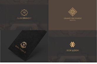 smart monogram logo design, then fancy