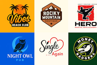 modern business logo design with copyrights