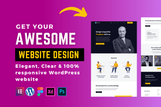 make an awesome wordpress website with elementor