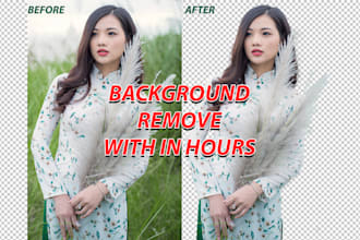 do background removal, resize, retouch