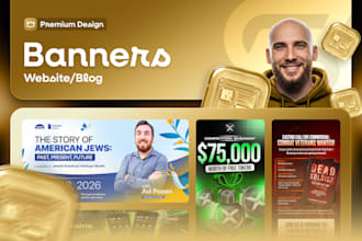 design premium and professional website banner