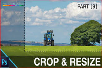 do image resizing and photo cropping professionally