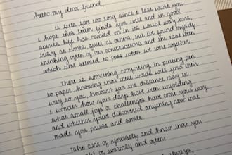 hand write your letter or invitations, cursive or print