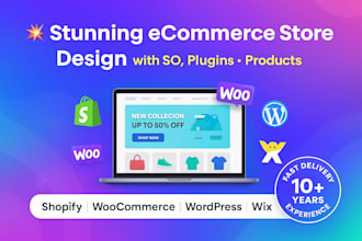 design your store using wordpress, shopify, wix, squarespace